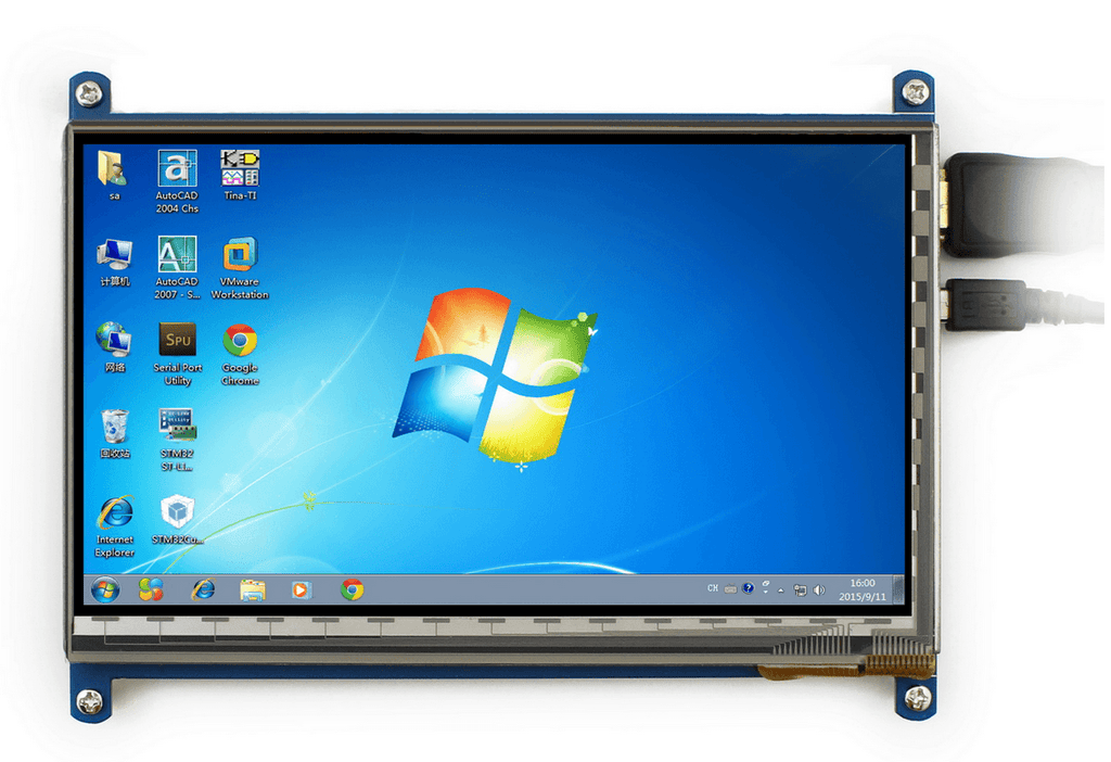 7 Inch LCD screen for Raspberry Pi 3(1024*600) - DIY Arcade Australia