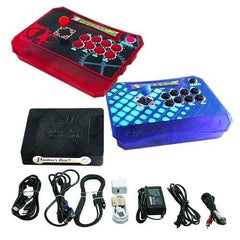 Wireless Arcade Stick Home Console with 815 Games (Two player) Red & Blue - DIY Arcade Australia