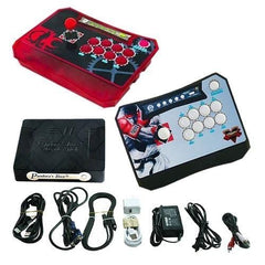 Wireless Arcade Stick Home Console with 815 Games (Two player)Red & Black - DIY Arcade Australia