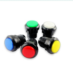 Illuminated Black Ring Arcade Buttons - DIY Arcade Australia