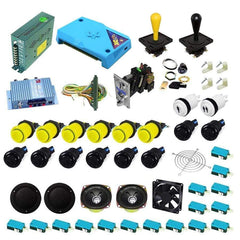 Ultimate 3000 in 1 Happ Kit - Black/Yellow - DIY Arcade Australia